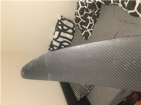 scratched front wing