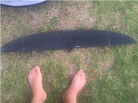 scratched front wing