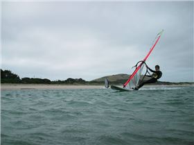stanley east inlet very flat and lots of wind b4