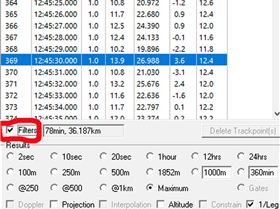Garmin 910XT filtered