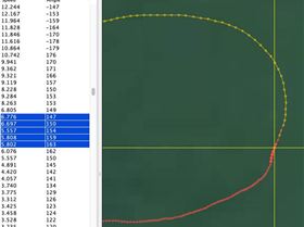 GPS tracks turning back