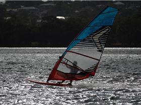 Slalom speeding on the river