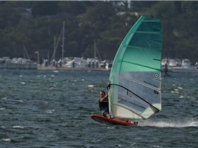 Slalom speeding on the river