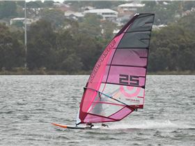 Slalom speeding on the river