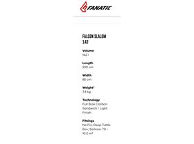 Fanatic Falcon 2013 specs