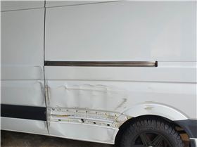 Damaged van