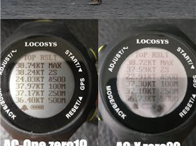 Point 7 sail compare GPS speeds