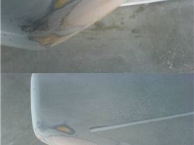 Nose repair on fanatic slalom