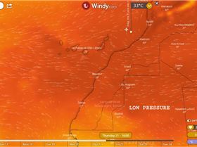 CI 900m ASL temp and winds
