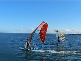 Early Spring day at the end of Winter 2022 with a lot of sails and wings out