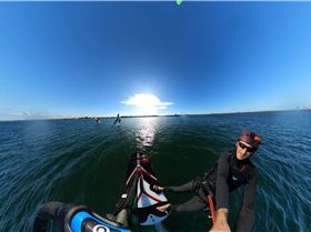 Early Spring day at the end of Winter 2022 with a lot of sails and wings out