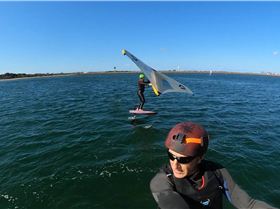 Early Spring day at the end of Winter 2022 with a lot of sails and wings out