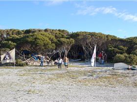 Lake George near Beachport. Not very windy.