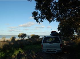Lake George near Beachport. Not very windy.
