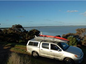 Lake George near Beachport. Not very windy.