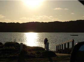Lake George near Beachport. Not very windy.