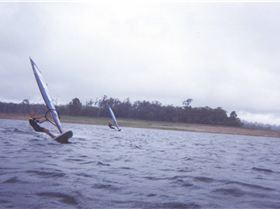 Simmo & Rowdy at the Dam
