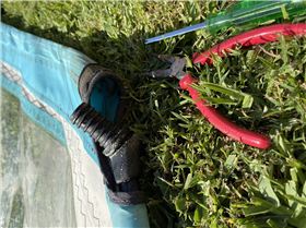 Extracting mast cap from sail