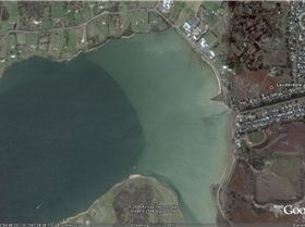 site of proposed canal style housing development