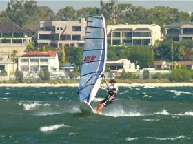 Claude and a choppy swan river