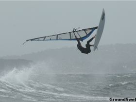 Matt getting high on the northern beaches