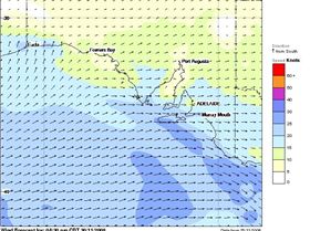 Sudays 430pm wind computer forecast Middleton