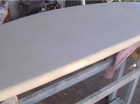 bottom and deck before glassing