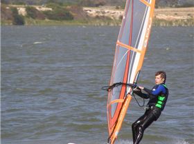 Me windsurfing on the 1th of January 2007
