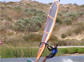 Me windsurfing on the 10th of January 2007