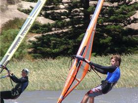 Me windsurfing on the 10th of January 2007