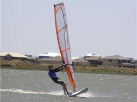 Me windsurfing on the 10th of January 2007