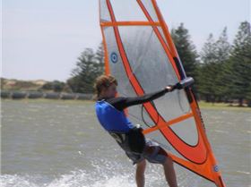 Me windsurfing on the 10th of January 2007