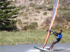 Me windsurfing on the 10th of January 2007