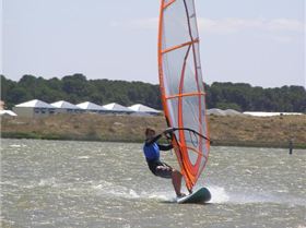 Me windsurfing on the 10th of January 2007