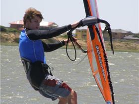 Me windsurfing on the 10th of January 2007