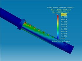 ANSYS mast extension across