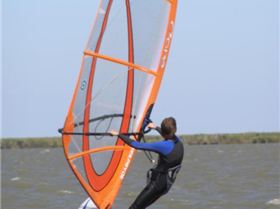 Me sailing at Boggy Lake on Saturday the 10th of Febuary 2007
