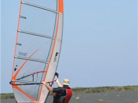 Chris sailing at Boggy Lake on Saturday the 10th of Febuary 2007