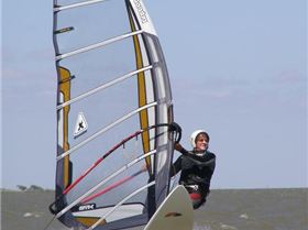 Geoff sailing at Boggy Lake on Saturday the 10th of Febuary 2007