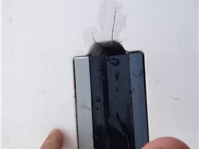 Cracks near daggerboard