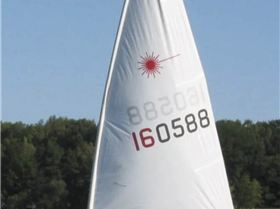 Laser dinghy sail