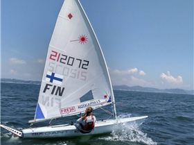 Laser dinghy sail