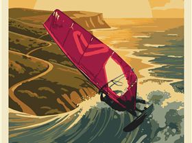 MargretRiverWaveClassicA3poster