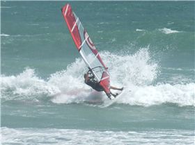 Graham Gliter and  Frank  were spotted early at the SPOT X where there the 3 of us carved it FIRST