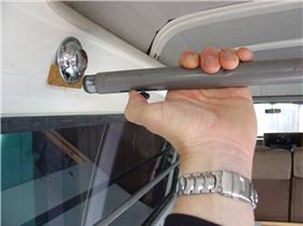 Jamie snowboard in PJ's and Petes van 013