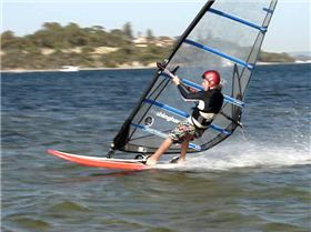 My son David (13) speed sailing at Point Walter