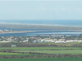 water coming up over the banks