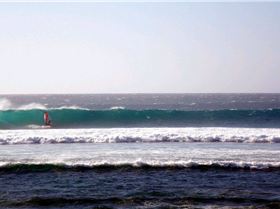 One of the smaller waves of the day....