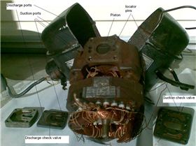 Fridge compressor dissected