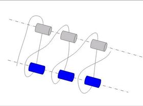 looping the downhaul through the pulleys